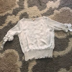 Michael Kors top white silky